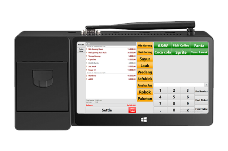 mesin kasir terbaru modern portable pos point of sale