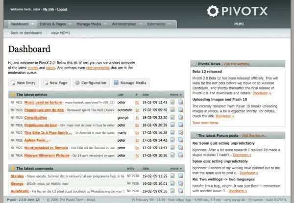 pembuatan website pivot x
